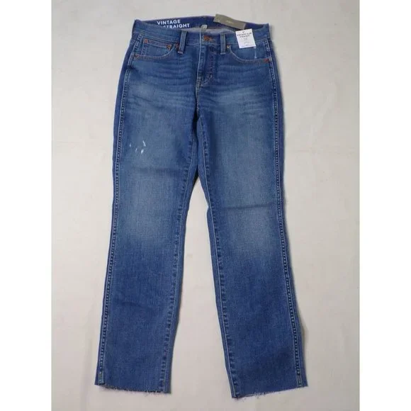 J CREW 9" Mid-Rise Vintage Slim Straight Jeans #BD358 Size 29 NWT - Picture 4 of 9